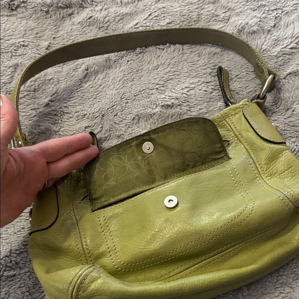 Fossil purse, small in light green leather - Picture 4 of 5